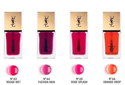 ysl sheer la laque couture splash collection|la laque couture varnish.